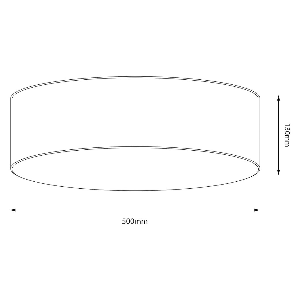 Marshall stropna lampa 3xE27 Ø50cm bijela/crna