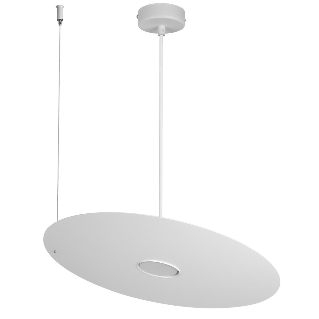 PIATTO bijela visilica 1xGX53 fi 450mm