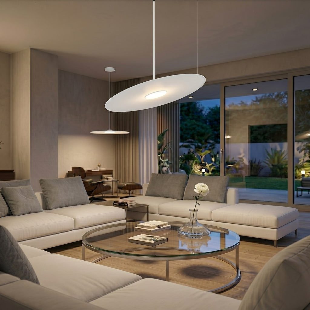 PIATTO Bijela viseća lampa 1xGX53 fi 550mm