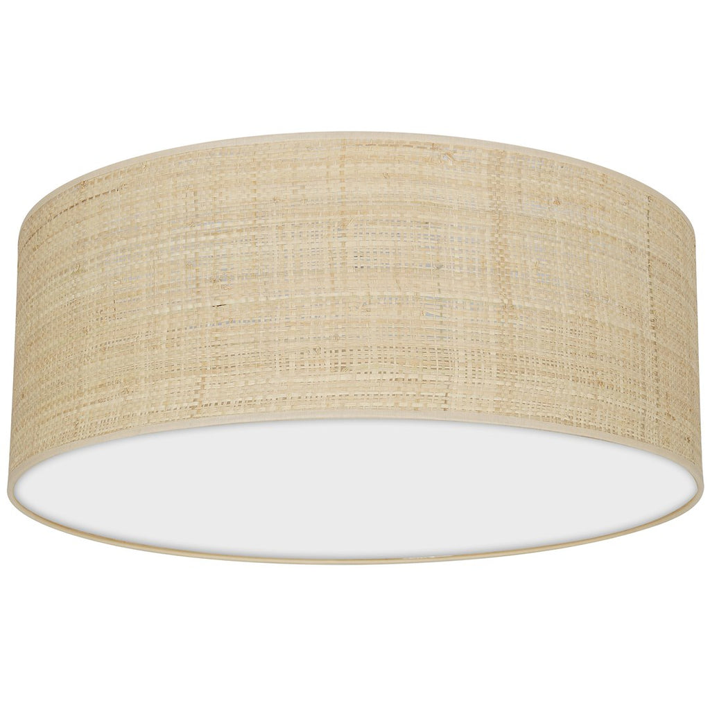 Marshall stropna lampa 2xE27 Ø40cm bijela/ratan