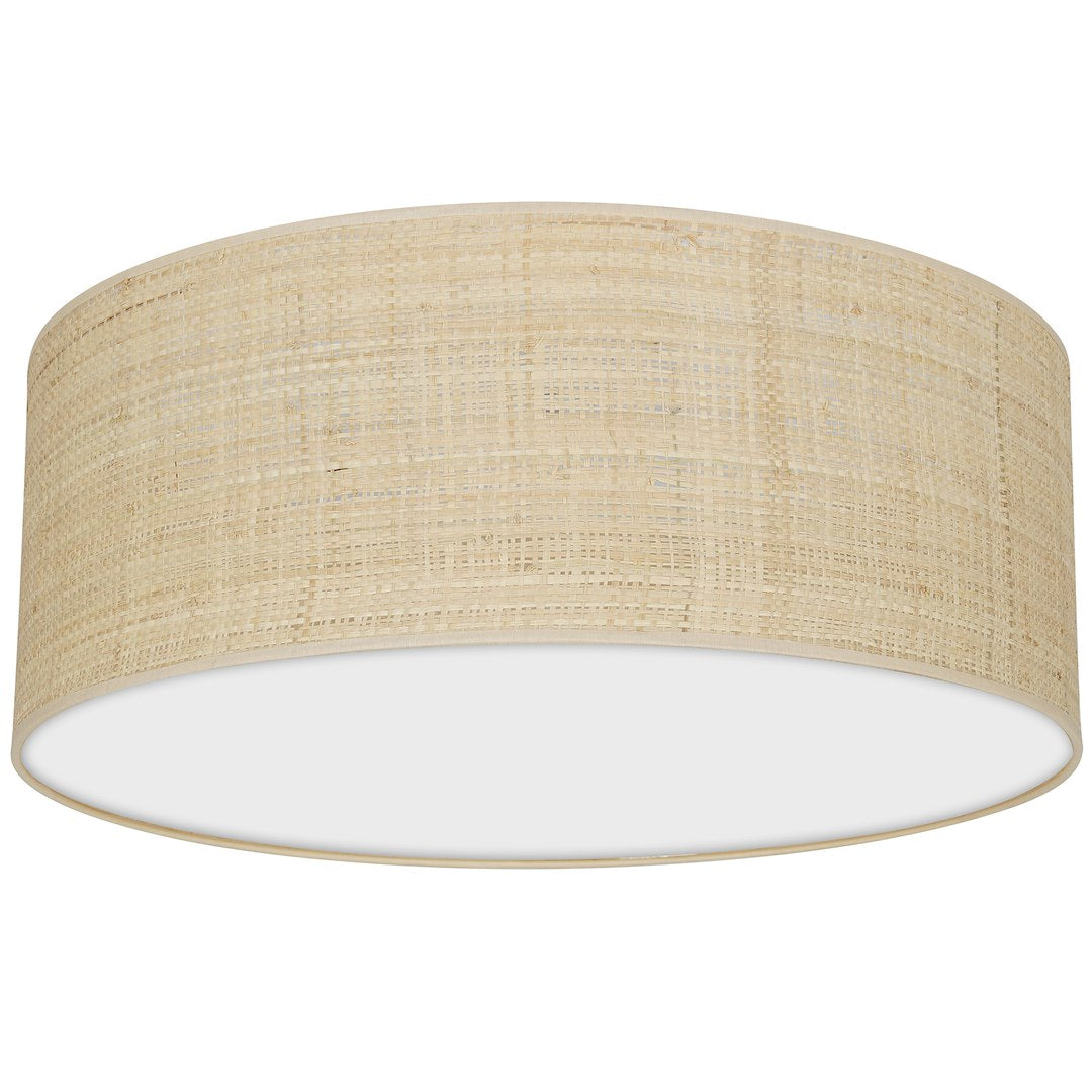 Marshall stropna lampa 2xE27 Ø40cm bijela/ratan