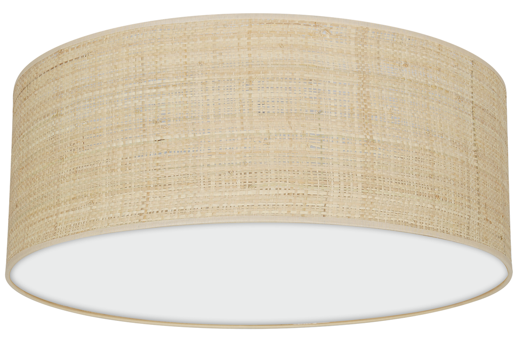 Marshall stropna lampa 2xE27 Ø40cm bijela/ratan