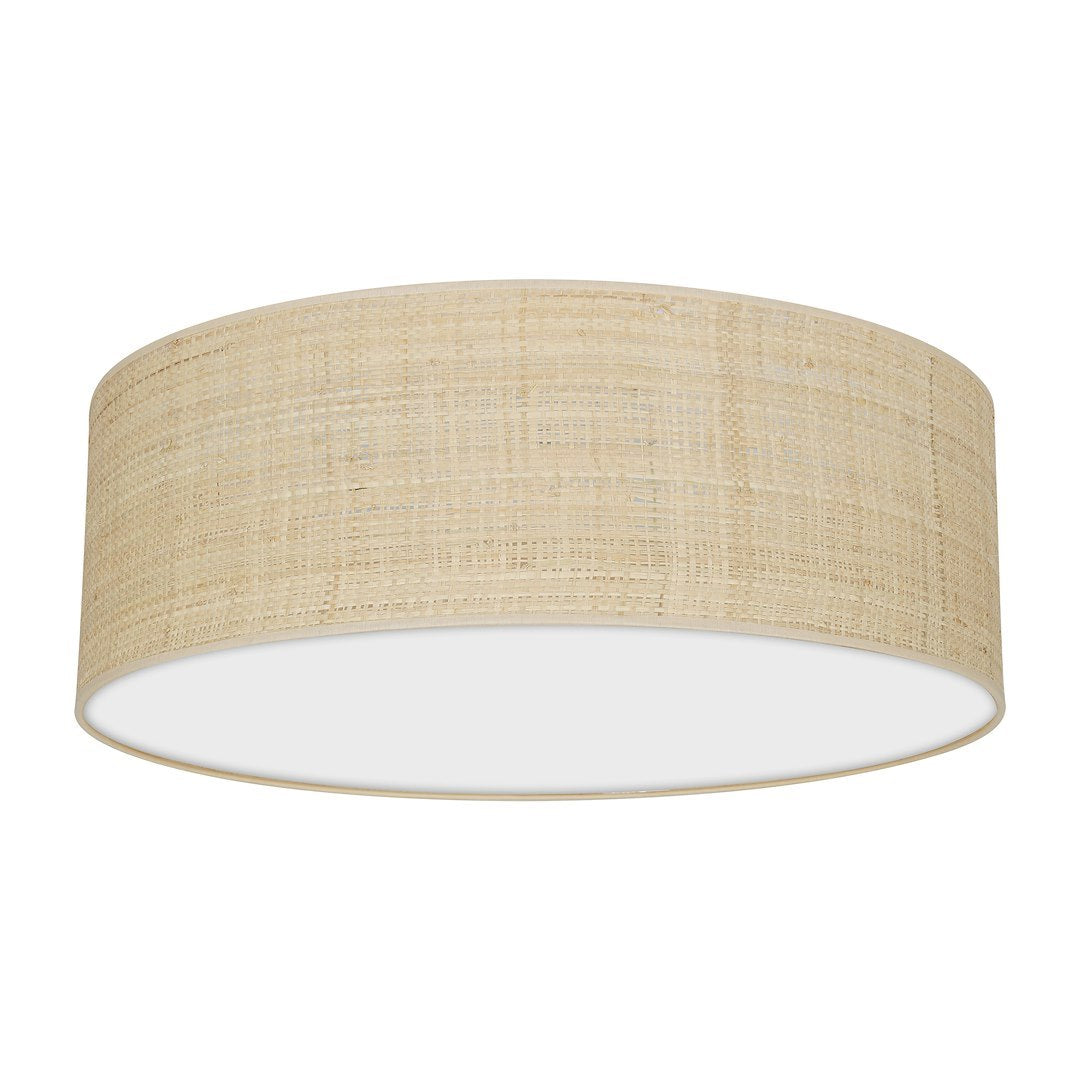 Marshall stropna lampa 3xE27 Ø50cm Bijela/Ratan