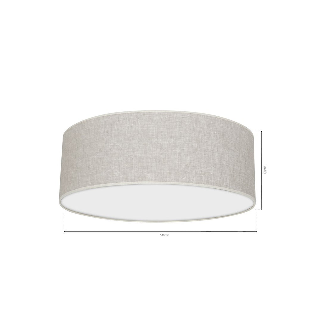 LINO stropna lampa 3xE27 Ø50cm BIJELA / LAN