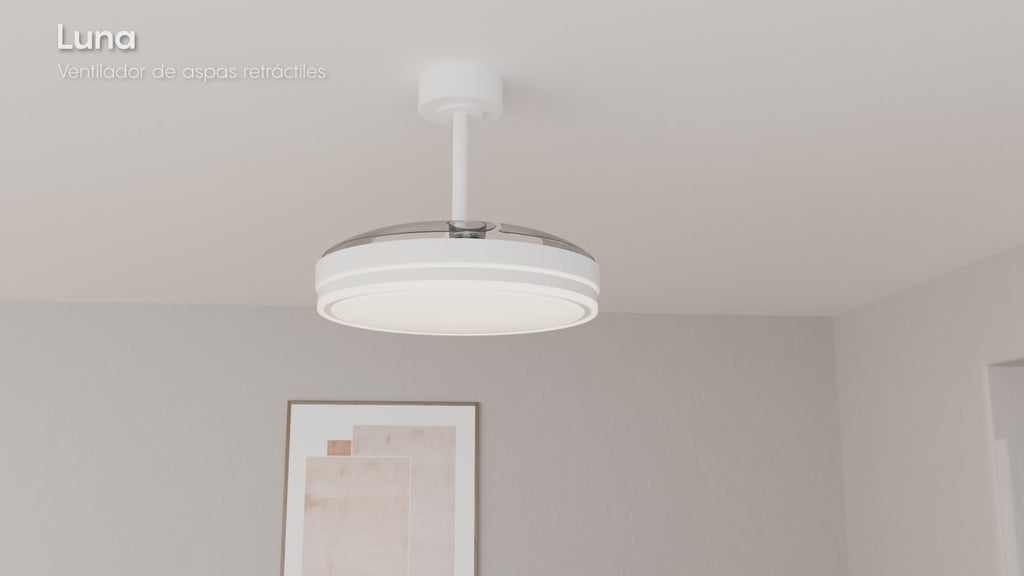 Mantra LUNA M stropni LED ventilator 106cm BIJELI