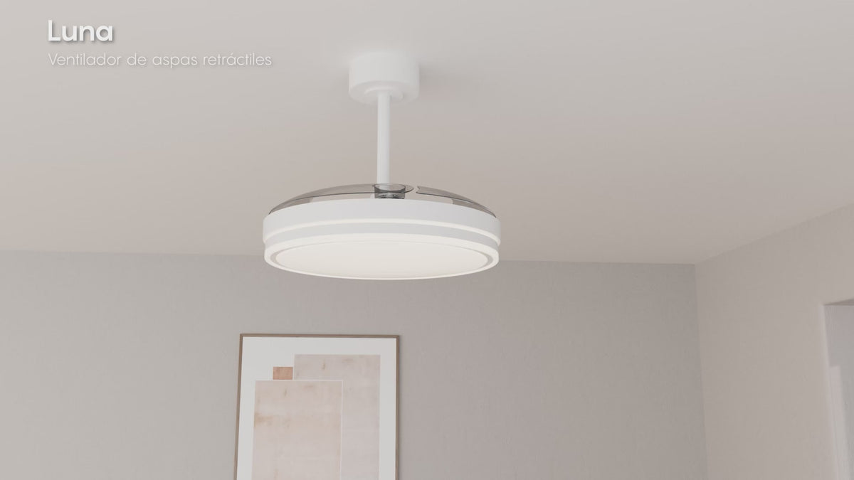 Mantra LUNA M stropni LED ventilator 106cm BIJELI