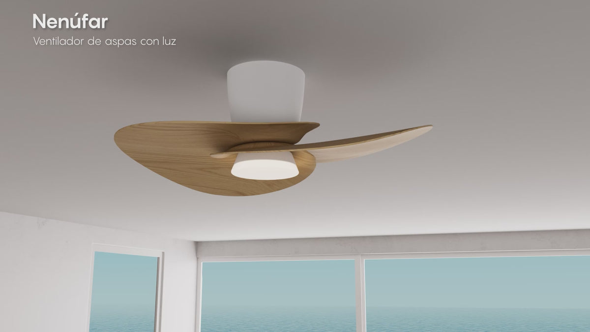 Mantra NENUFAR stropni LED ventilator 74cm BIJELI