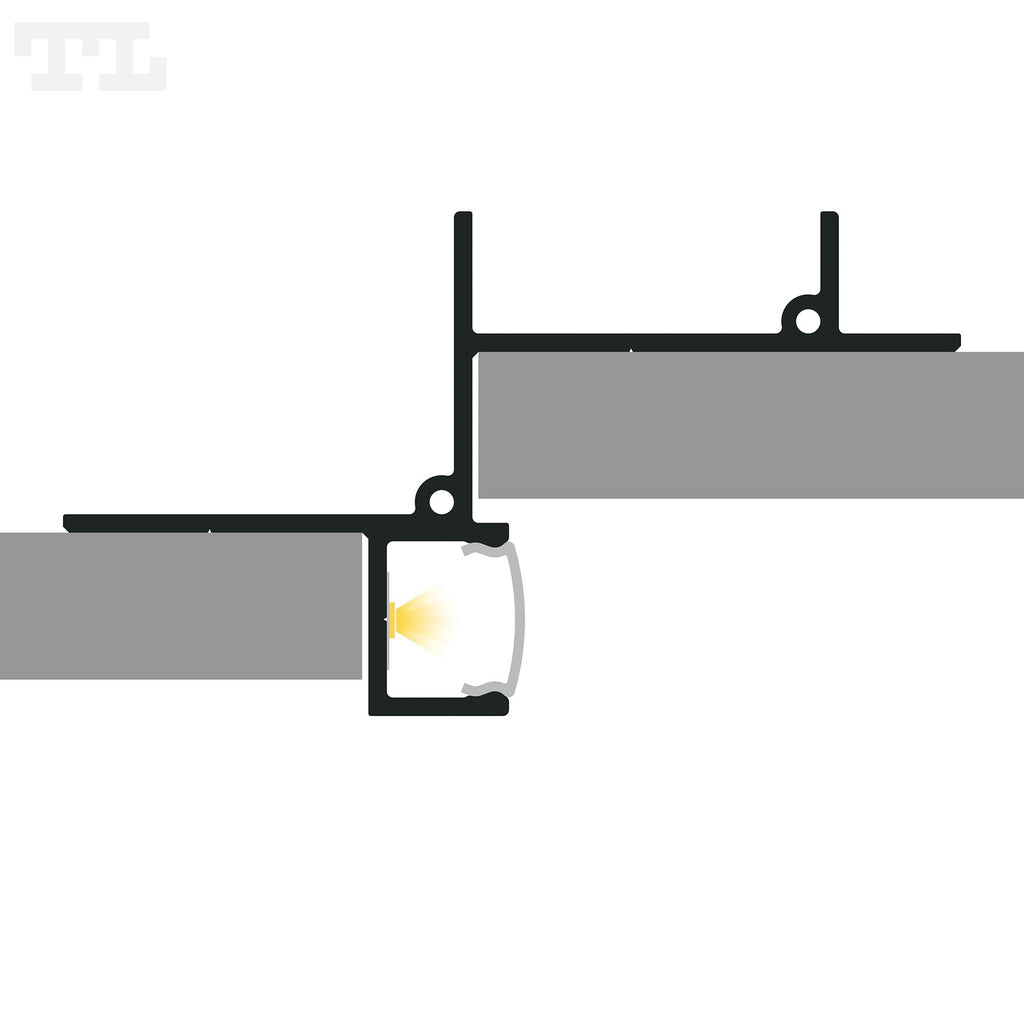 LED profil za gips ploče / knauf GK1-2, 2000 mm
