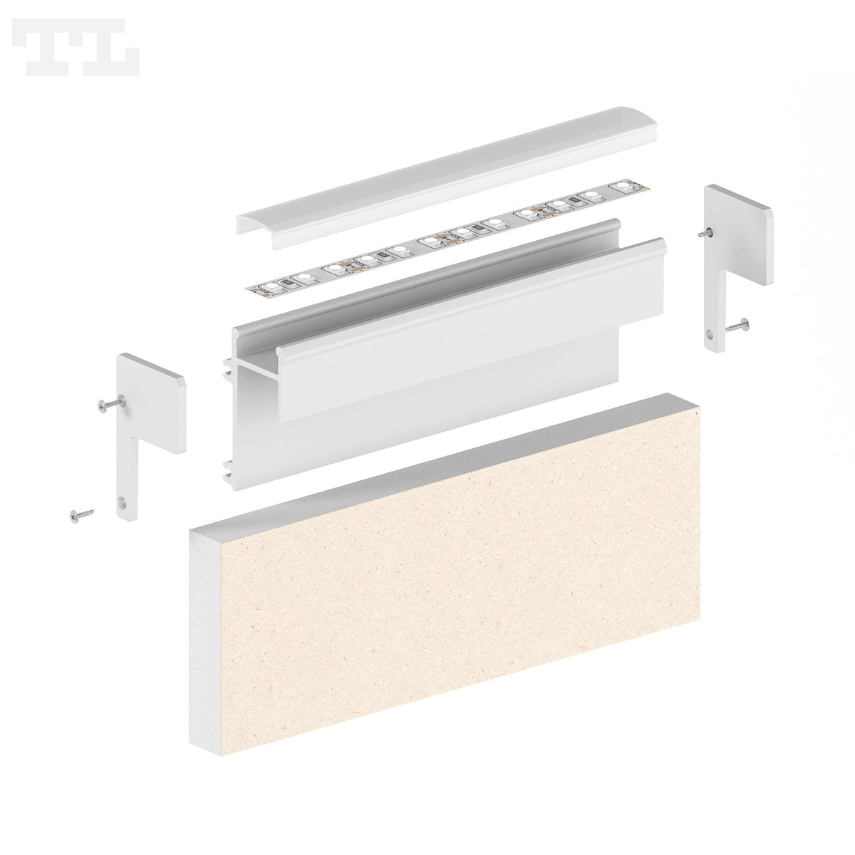 LED profil za gips ploče / knauf GK4-2, 2000 mm