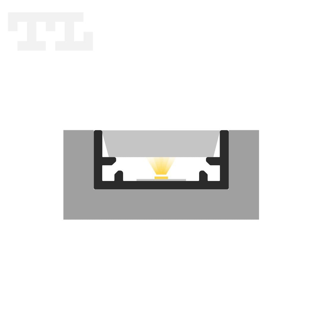 LED profil P11-1 HERMETIC, IP67, 2000 mm