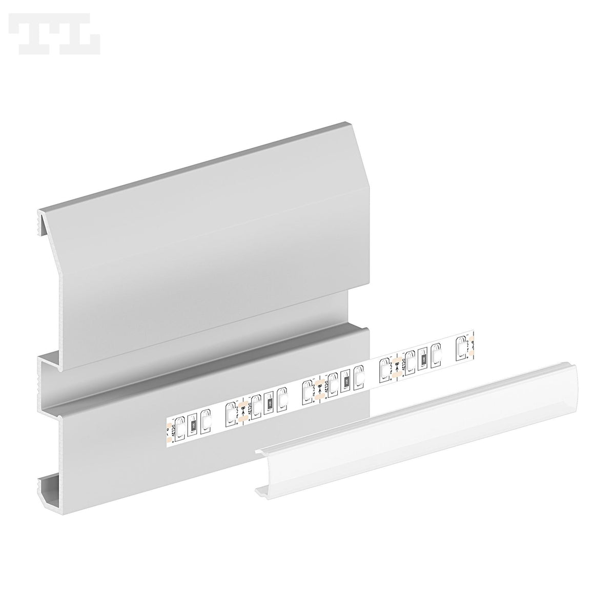 LED profil P16-1, 80×10x2000 mm