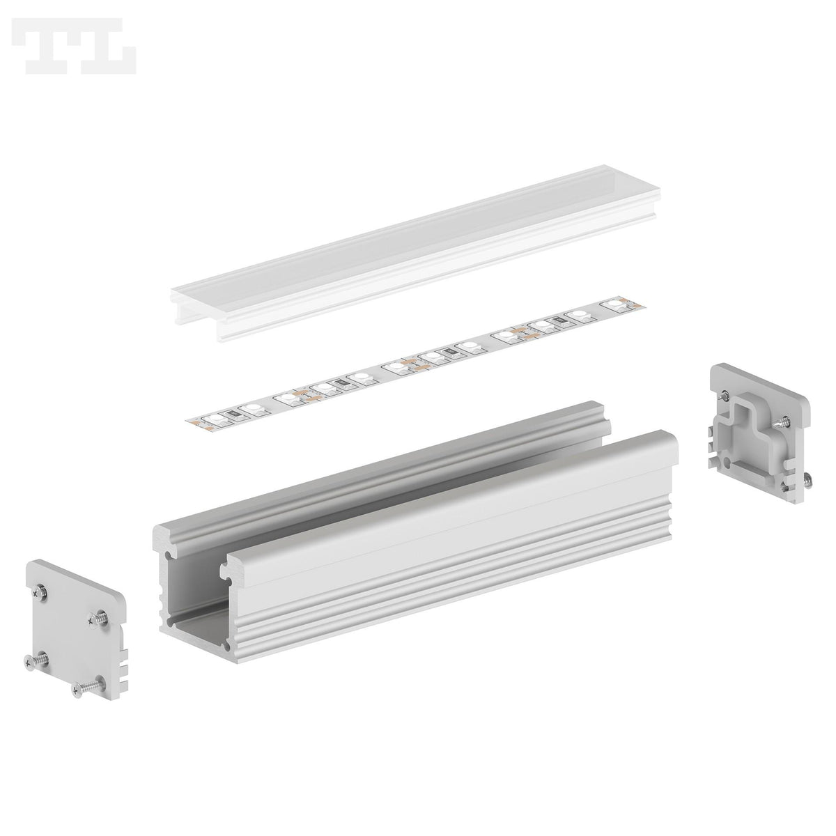 LED profil P24-3 HERMETIC, IP67, 2000 mm