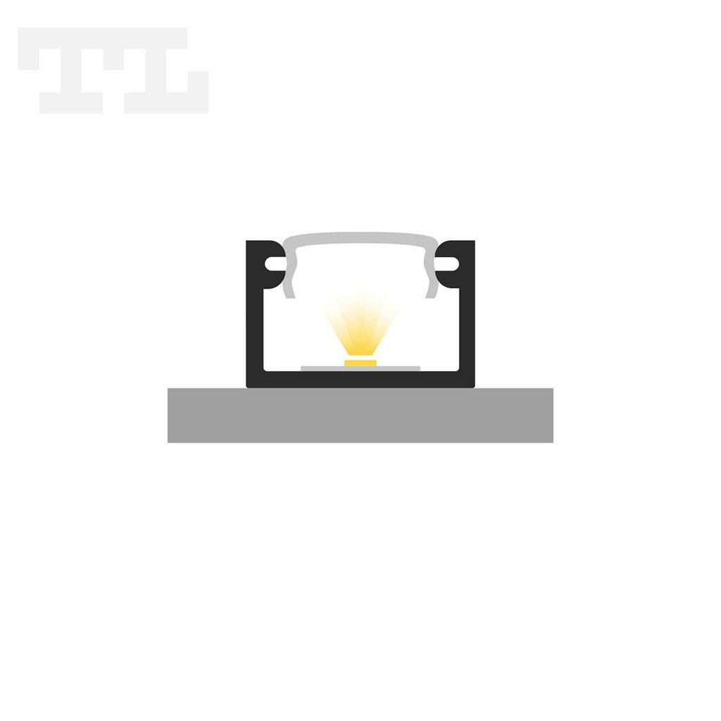 LED profil P4-2 MICRO Line, 11×7x2000 mm