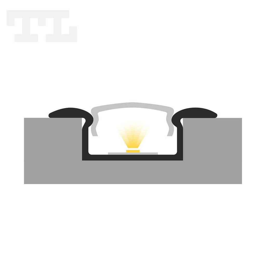 LED profil ugradbeni P6-1, 15×7x2000 mm
