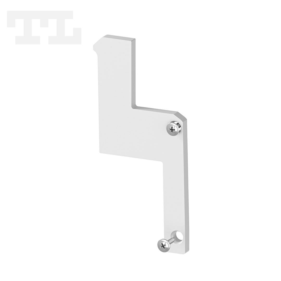 Aluminijska završna kapica SP4-1 - Vrsta završne kapice: bez otvora, Boja završne kapice: Anodizirana, Strana: Desna