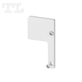 Aluminijska završna kapica SP4-2 - Vrsta završne kapice: bez otvora, Boja završne kapice: Anodizirana, Strana: Desna