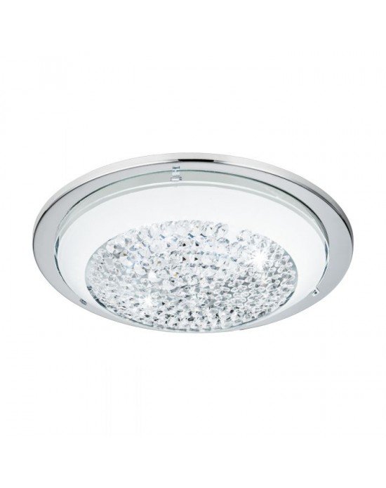 PLAFONJERA, LED, 11W, 950lm, 3000K, KROM/STAKLO/KRISTAL, "ACOLLA"