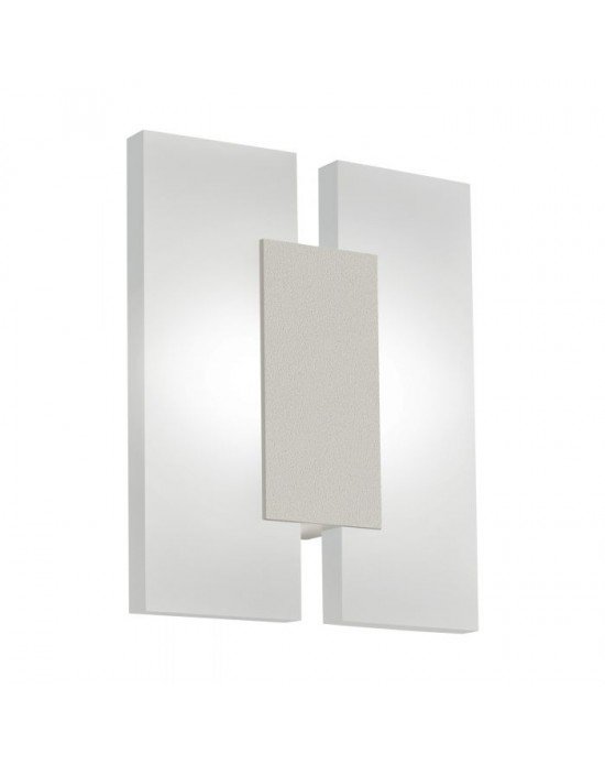 METRASS 2 ZIDNA RASVJETA, 2xLED, 2x4,5W, 2x480lm, NIKL-MAT/BIJELA