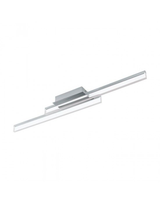 PALMITAL STROPNA/ZIDNA RASVJETA, 2xLED, 2x10W, 2x1300lm, IP44, KROM/PROZIRNA