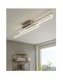 PALMITAL STROPNA/ZIDNA RASVJETA, 2xLED, 2x10W, 2x1300lm, IP44, KROM/PROZIRNA