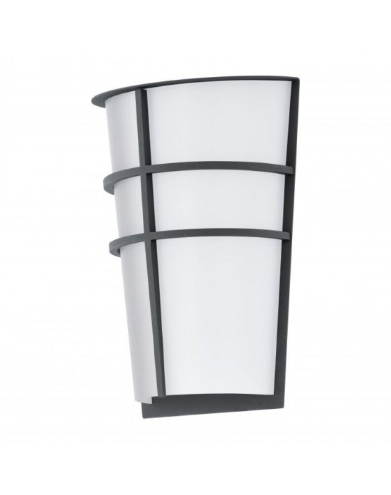 VANJSKA ZIDNA RASVJETA, LED, 2x2,5W, 2x180lm, 3000K, IP44, ANTRACIT, "BREGANZO"