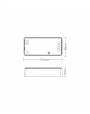 LED KONTROLOR, DC12-24V, 12A, RF 2,4GHz, WiFi, DUAL WHITE (CCT), "FUT035W"