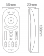 DALJINSKI UPRAVLJAČ, RF 2,4GHz, RGB, CCT, 4 ZONE, "FUT092"