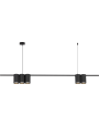 Moderna viseća svjetiljka GENESIS, 5xGU10, 1000 mm, CRNA