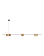 Moderna viseća svjetiljka GENESIS, 7xGU10, 1500 mm, ZLATNA/CRNA