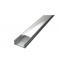 Nadgradni aluminijski profil za LED traku + OPAL pokrov, 2M