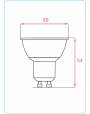 LED ŽARULJA, GU10, PAR16, 6W, 500lm, 4000K, 43°, IP20, Panasonic